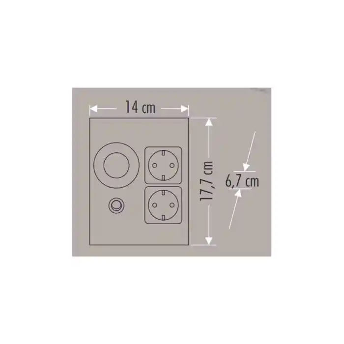 Cata 1W Üçgen Spot Beyaz (Ledli +Çift Prizli ) Ct-5109B