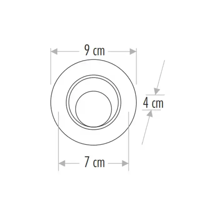 Ct-5204G Cata 7w Akik Smd Led Armatür ( Günışığı) Led Spot