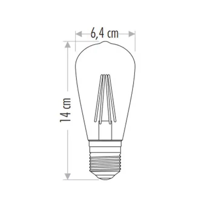 Cata 6w Dimlenebilir Rustik Led Ampul Amber Ct-4313