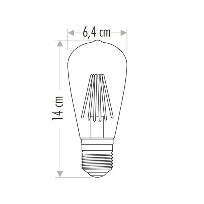 Cata - 6w Rustik Led Ampul Amber Ct-4284