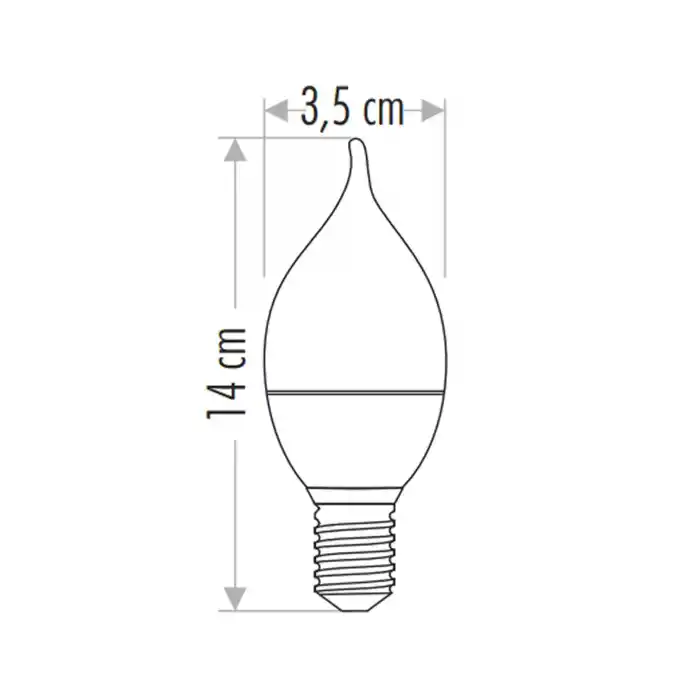 Cata 7 Watt Ledli Buji Ampul E-14 Duylu GÜNIŞIĞI CT-4080
