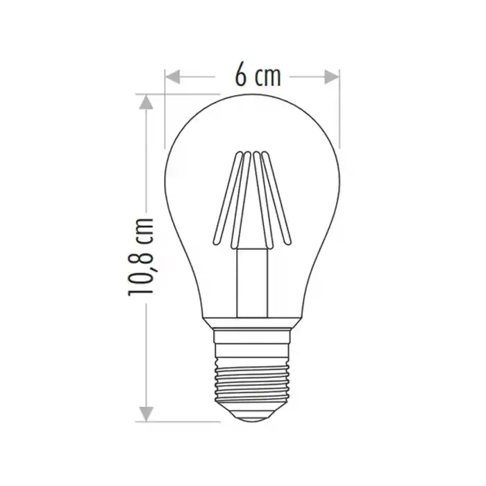 Cata 8w Edison Dimlenebilir Led Ampul ( Günışığı ) Ct-4218g