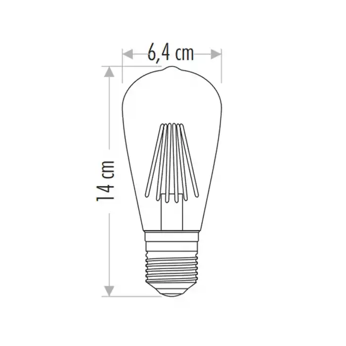 Cata 8w Rustik Led Ampül Amber Ct-4290
