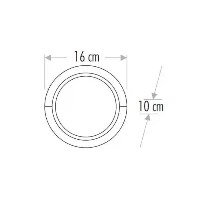 Cata CT-7073 3200K Günışığı 12W Siyah Sıva Üstü Led Aplik