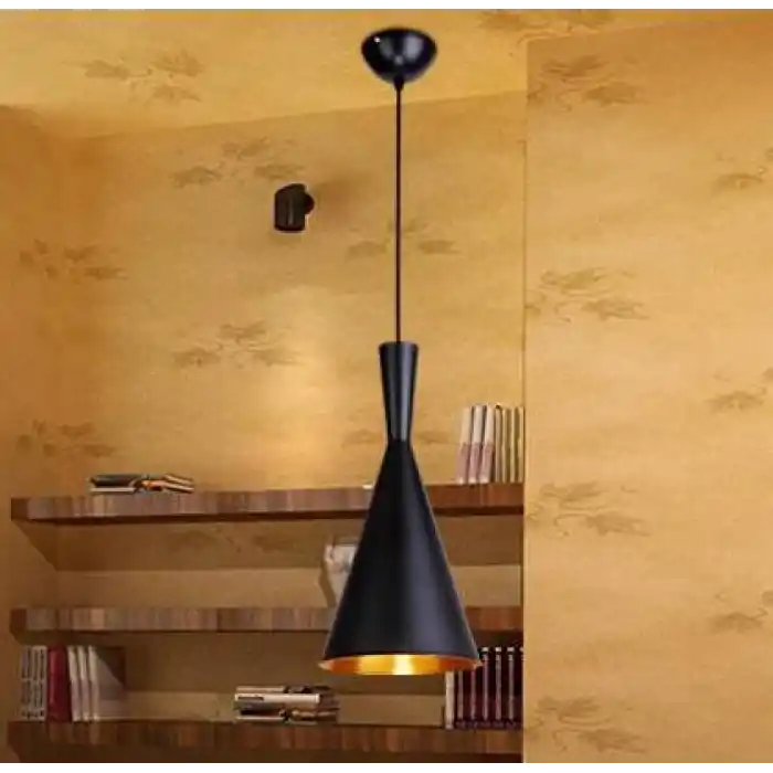 Cata Dekoratif Siyah Gold Avize Sarkıt Armatür Ct-8212