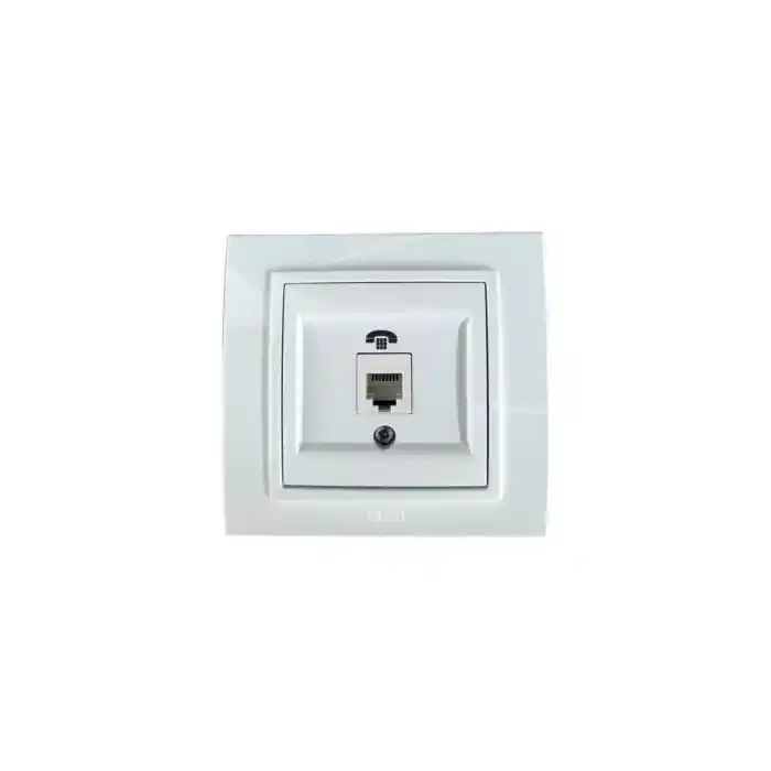 Elbi Zena Beyaz Nümeris Cat3 Rj11