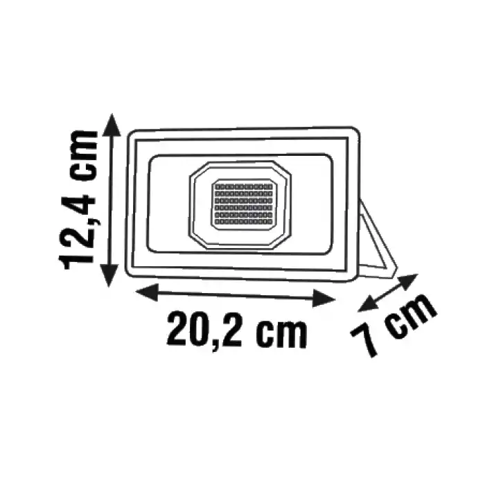 Global K2 KLF180 50W 6500K Beyaz Slim Led Projektör