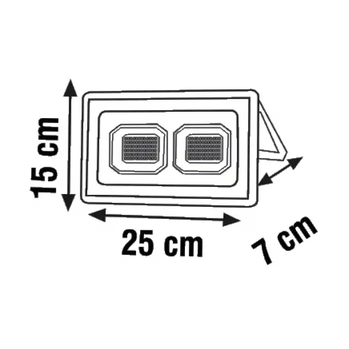 Global K2 KLF181 100W 6500K Beyaz Slim Led Projektör