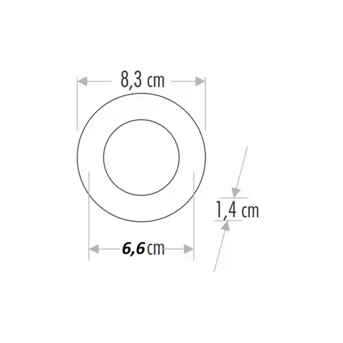 Horoz 3w Slim Kasa Led Spot Beyaz Işık 6400K