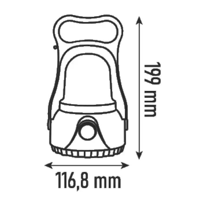 KEL015 Ledli Kamp El Feneri 7W Dimlenebilir
