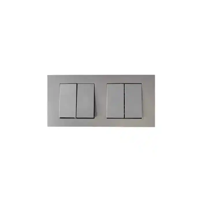 Ovivo Grano Gümüş İkili Set Komütatör + Komütatör