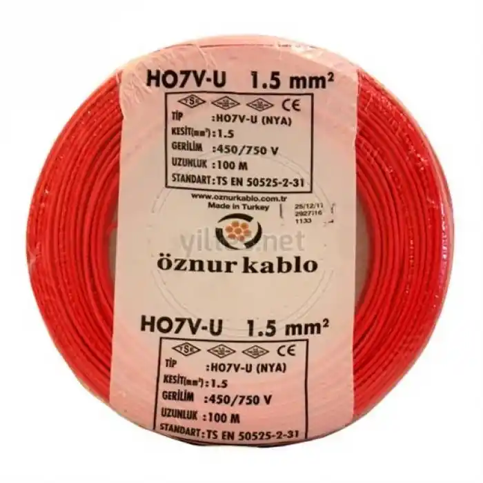 Öznur 1.5mm Nya Kırmızı 100 Mt
