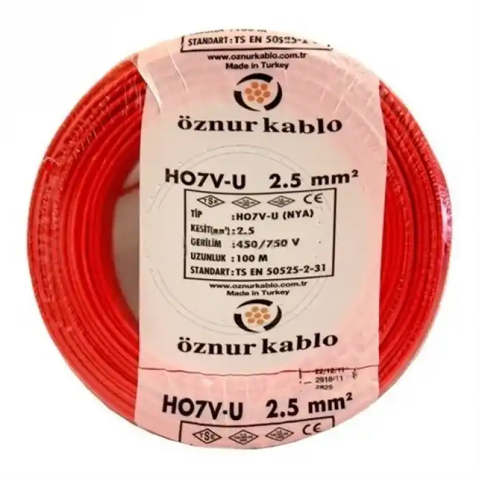 Öznur 2.5 Nya Kırmızı 100 Mt