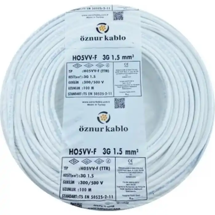 Öznur 3x1.5mm Ttr Kablo ( Metre Fiyatıdır )