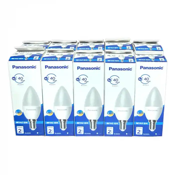 Panasonic 5w E14 6500k Beyaz Işık Led Ampul 10 Adet