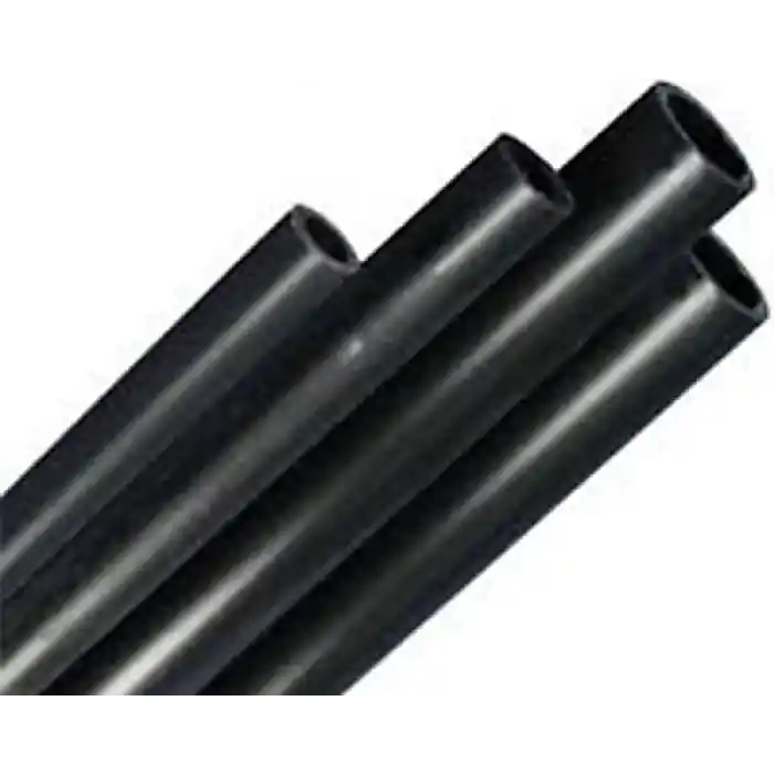 Plastik Çubuk Boru 18mm Siyah