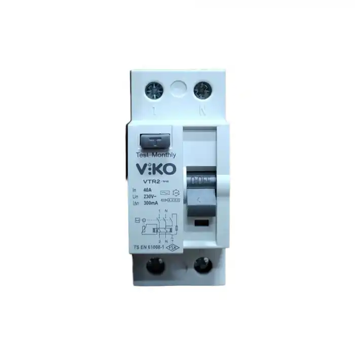 Viko 2p 40a 300ma kaçak akım koruma rolesi