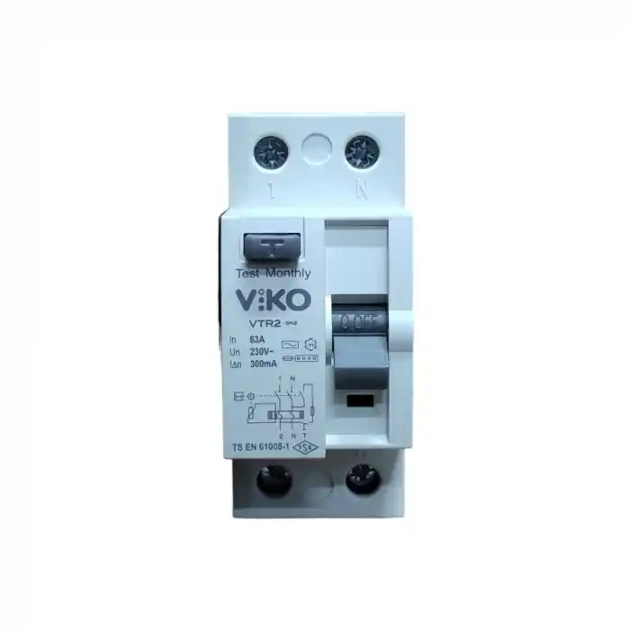 Viko 2p 63a 300ma kaçak akım koruma rolesi