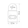 Cata 16W T5 Ledli Bant Armatür Beyaz Ct-2469B