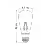 Cata 4W E27 2700K AMBER Led Rustik Ampul CT-4350