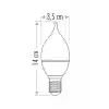Cata 7 Watt Ledli Buji Ampul E-14 Duylu GÜNIŞIĞI CT-4080