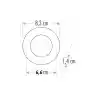 Horoz 3w Slim Kasa Led Spot Beyaz Işık 6400K