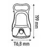 KEL015 Ledli Kamp El Feneri 7W Dimlenebilir