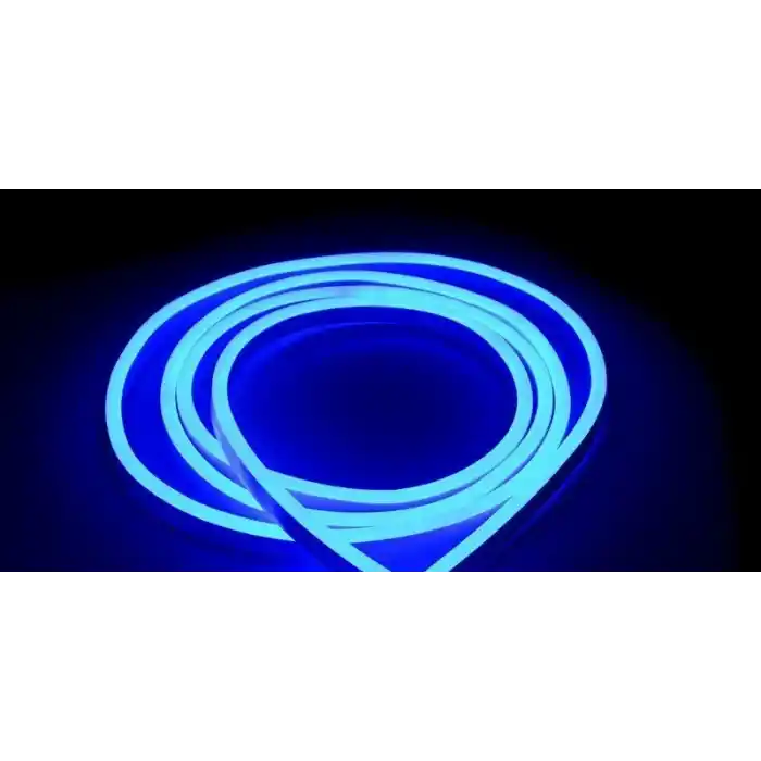 Cata 12v Neon Esnek Şerit Let 5mt Rulo Mavi ( Tak Kullana Uygun Değildir , Trafo Veya Adaptör İle Çalışır) Ct-4555