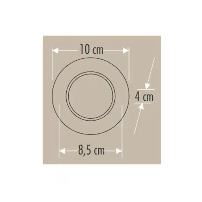 Cata 6w Zebra Led Armatür ( Beyaz-Gold Kasa ) ( Beyaz Işık ) Ct-5259 Led Spot 6400 Kelvin