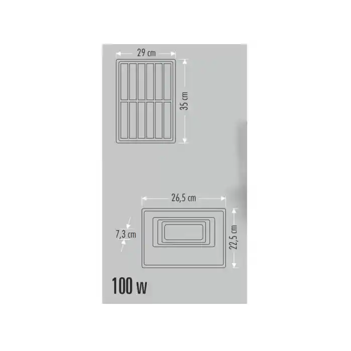 Cata CT-4648 100W 6400K Kumandalı Led Solar Projektör Güneş Enerjili