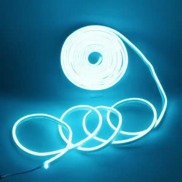 Cata Tak Çalıştır 12v Neon Esnek Şerit Led 2mt Buz Mavi Ct-4555