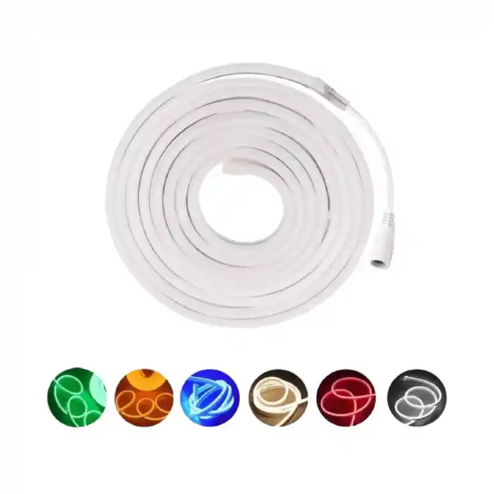 Cata Tak Çalıştır 12v Neon Esnek Şerit Led 3mt Pembe Ct-4555