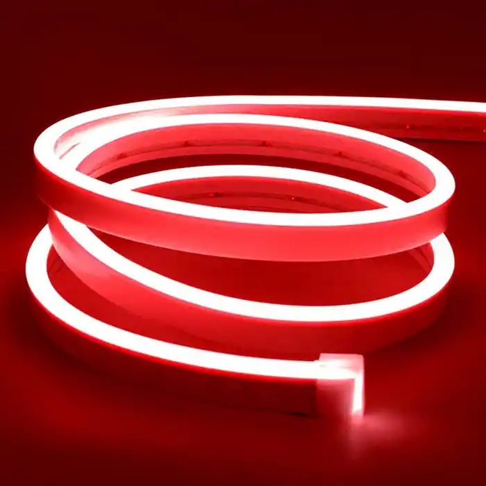 Cata Tak Çalıştır 12v Neon Esnek Şerit Led 5mt Kırmızı Ct-4555