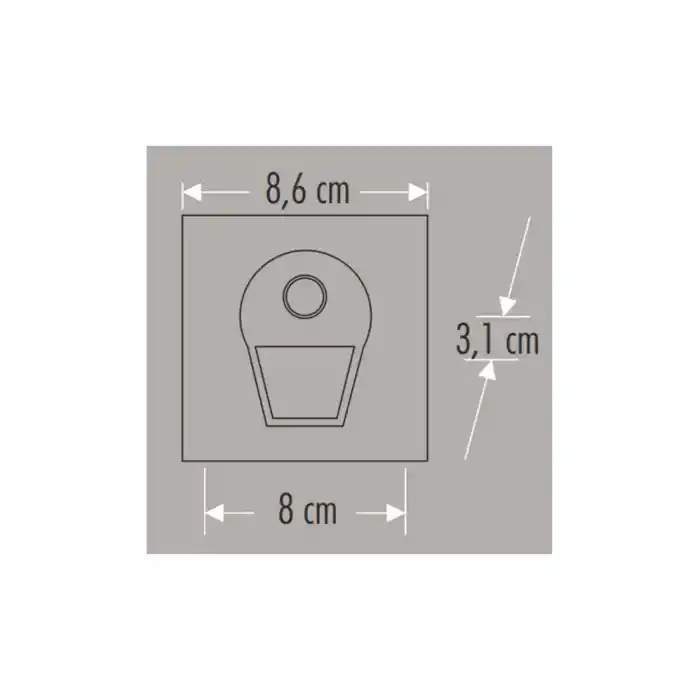CATA 1w Sensörlü Ledli Koridor Armatürü Beyaz Işık Ct-5170b