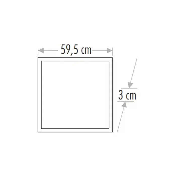 Cata 40W Backlight 60X60 Led Panel Sıva Altı Beyaz 10 Adet CT-5283B