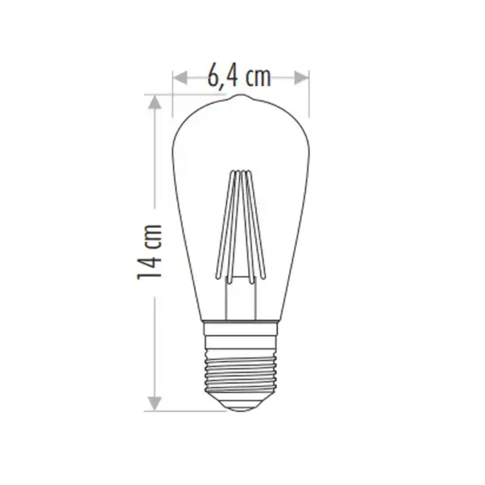 Cata 6w Dimlenebilir Rustik Led Ampul Amber Ct-4313