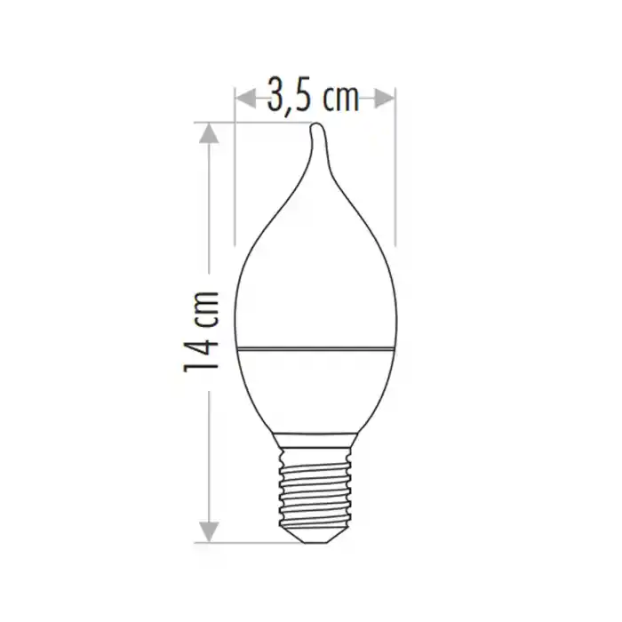Cata 7 Watt Ledli Buji Ampul E-14 Duylu BEYAZ IŞIK CT-4080