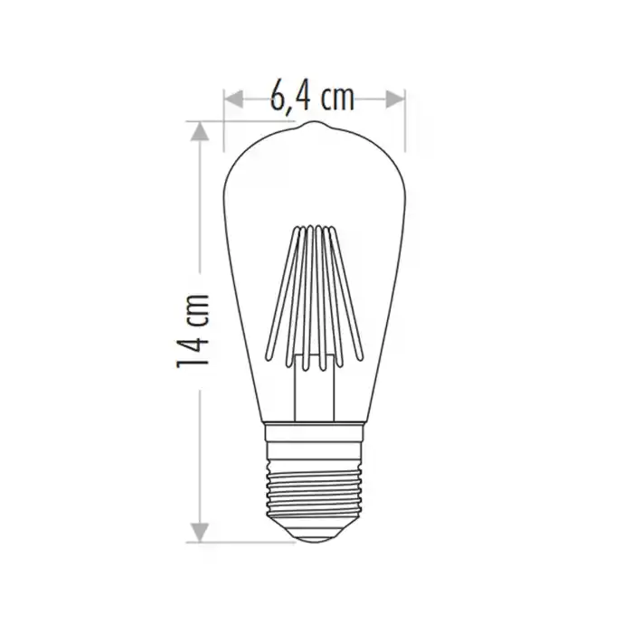 Cata 8w Rustik Led Ampül Amber Ct-4290