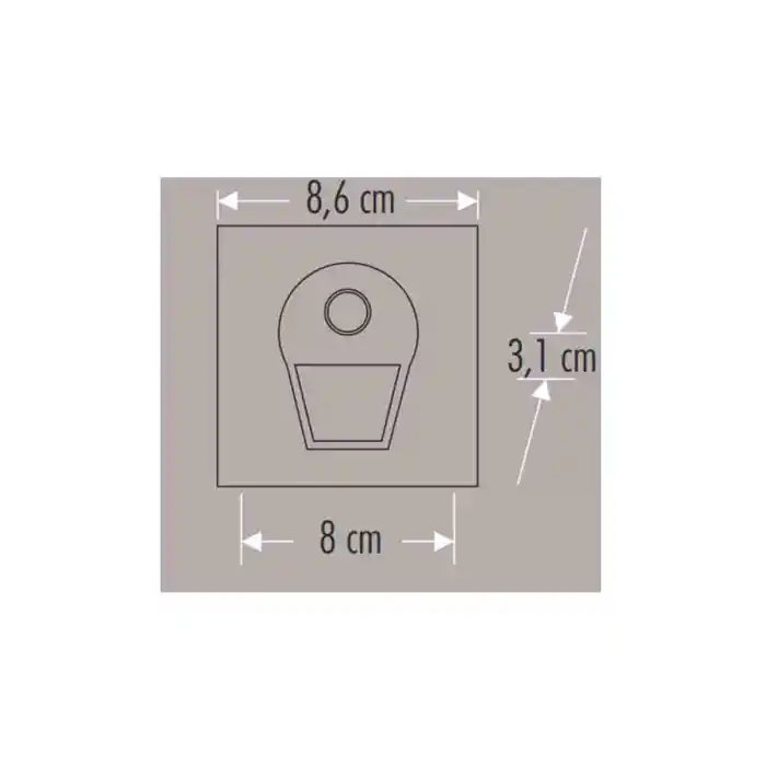 Cata CT-5170SB Beyaz Işık 1W Siyah Kasa Sensörlü Ledli Koridor Armatürü
