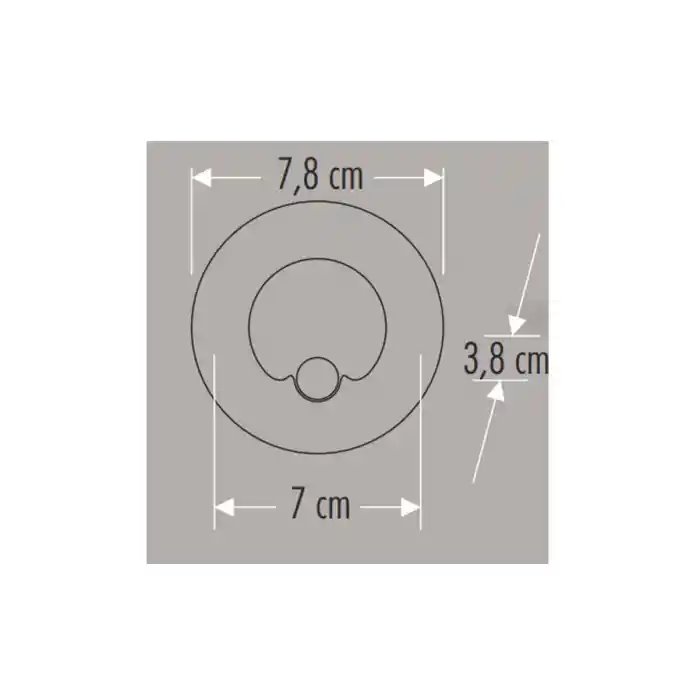 Cata CT-5174 1.5W 6400K Beyaz Yuvarlak Radar Sensörlü Koridor Armatürü