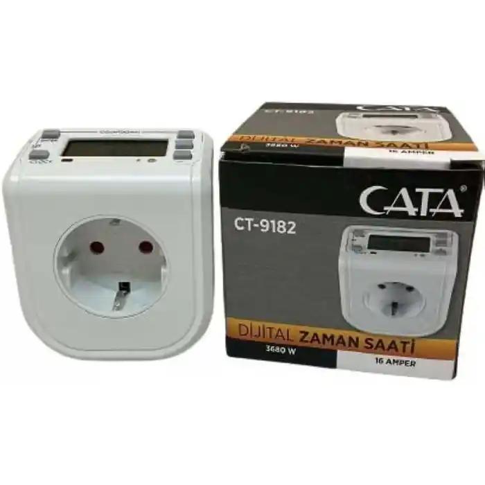 Cata- Ct-9182 Zaman Ayarlı Priz Dijital Zaman Saati