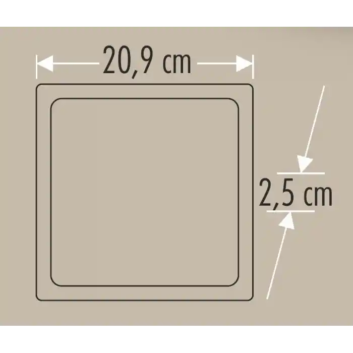 Cata Günışığı 25W Alüminyum Kasa Kare Sıva Üstü Led Spot Armatür Ct-5272