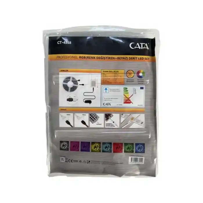 Cata Rgb Şerit Led Seti (60 Çip) 5 Metre Ct-4558