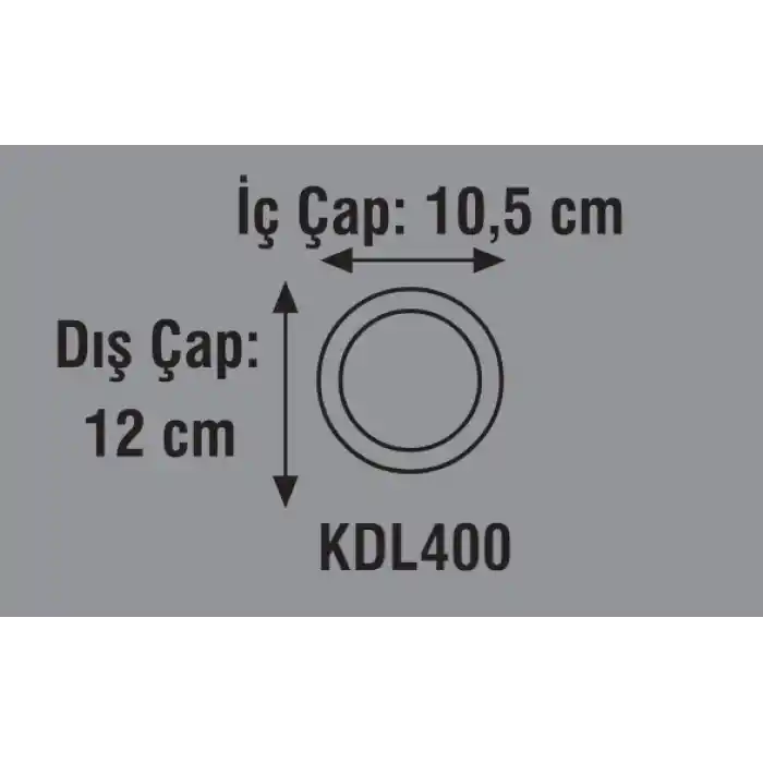 Global K2 KDL400 6W 3000K Günışığı Smd Yuvarlak Slim Led Panel