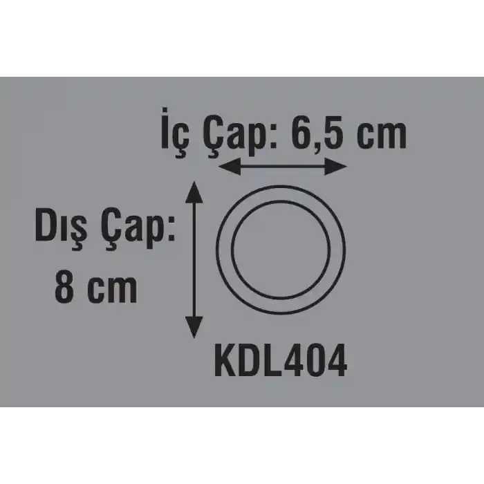 Global K2 KDL404 3W 6500K Beyaz Işık Smd Yuvarlak Slim Led Panel