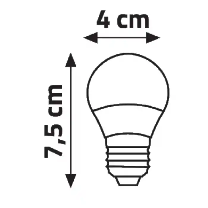 Global K2 KES207 5W E27 A45 Günışığı Top Led Ampul