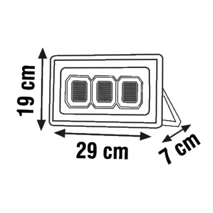 Global K2 KLF182 150W 6500K Beyaz Slim Led Projektör