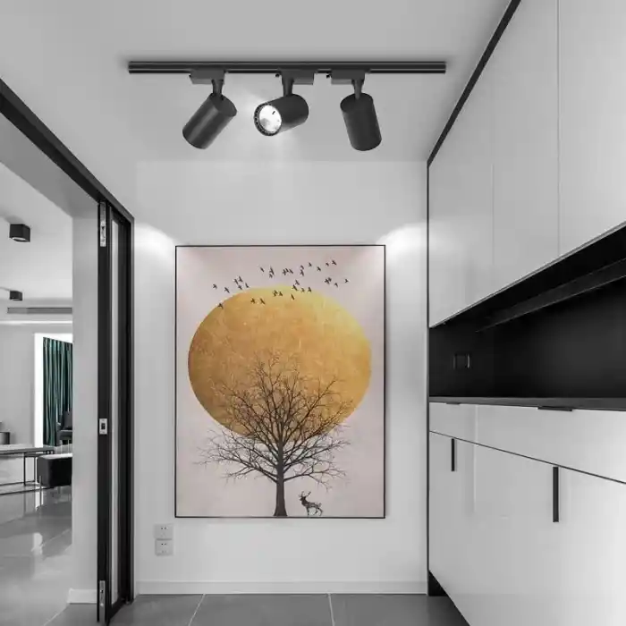 Global K2 KTL149 4000K Ara Renk 35W Siyah Kasa Led Ray Spot Armatür