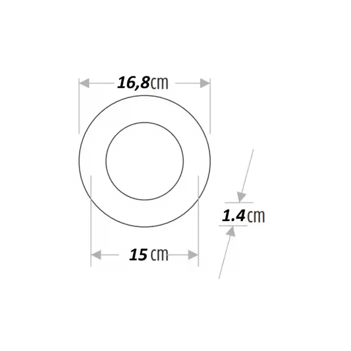 Horoz 12w Slim Kasa Led Spot Beyaz Işık 6400K