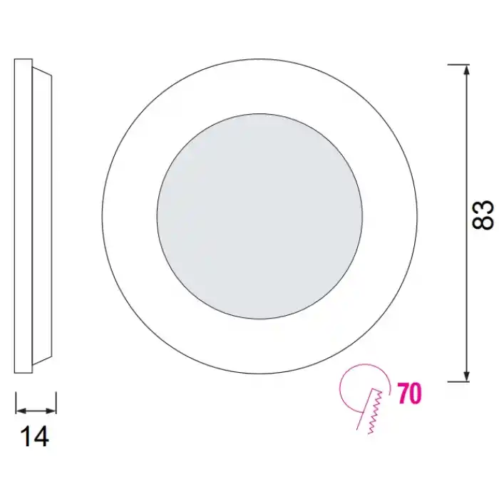 Horoz 3w Slim Kasa Led Spot Günışığı 2700k